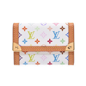 Louis Vuitton Multicolor Plat Wallet White Leather